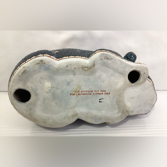 Mosaic Ceramic Japanese Sleeping Cat Sculpture Vintage - Picture 7 of 9